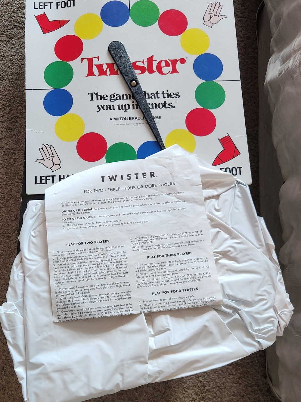 Twister Classic Game Mat and Spinner – Multicolor Party Game